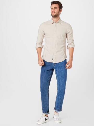 Coupe slim Chemise Dockers en beige