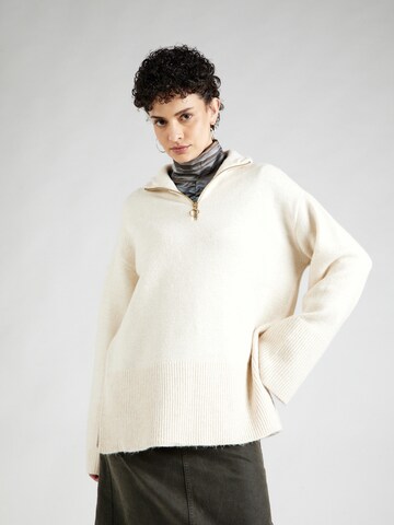 VERO MODA Oversized trui 'PHILINE' in Beige: voorkant