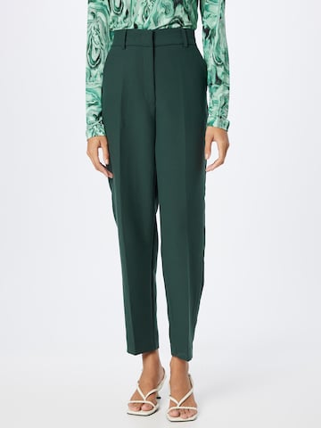 2NDDAY Regular Pleated Pants 'Ann' in Green: front