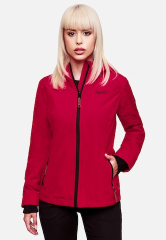 MARIKOO Between-Season Jacket 'Brombeere' in Red: front