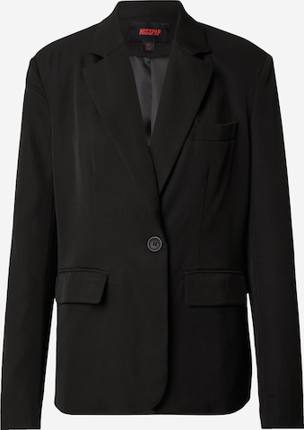 Misspap Blazer in Black: front