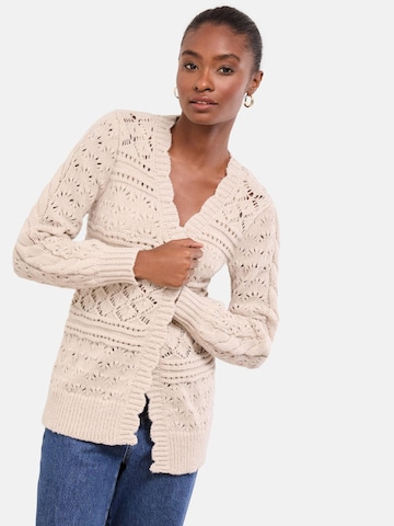 Lipsy Pletena jopa | bež barva