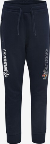 minimum Tapered Broek in Blauw: voorkant