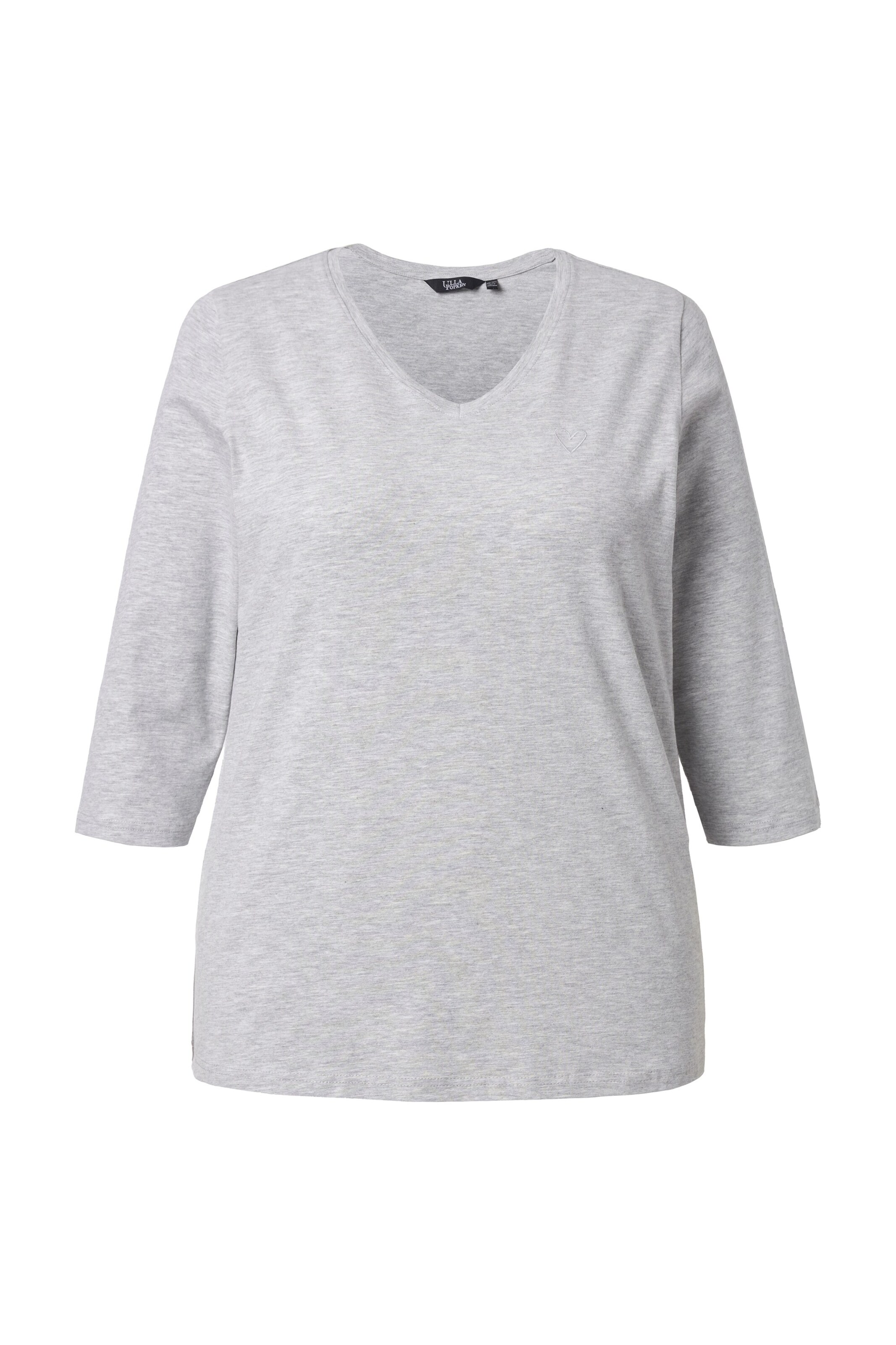 Ulla Popken Shirt in Grijs: voorkant