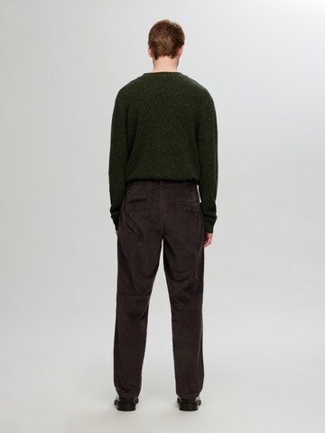 SELECTED HOMME Regular Chinobyxa 'SLHMiles' i brun