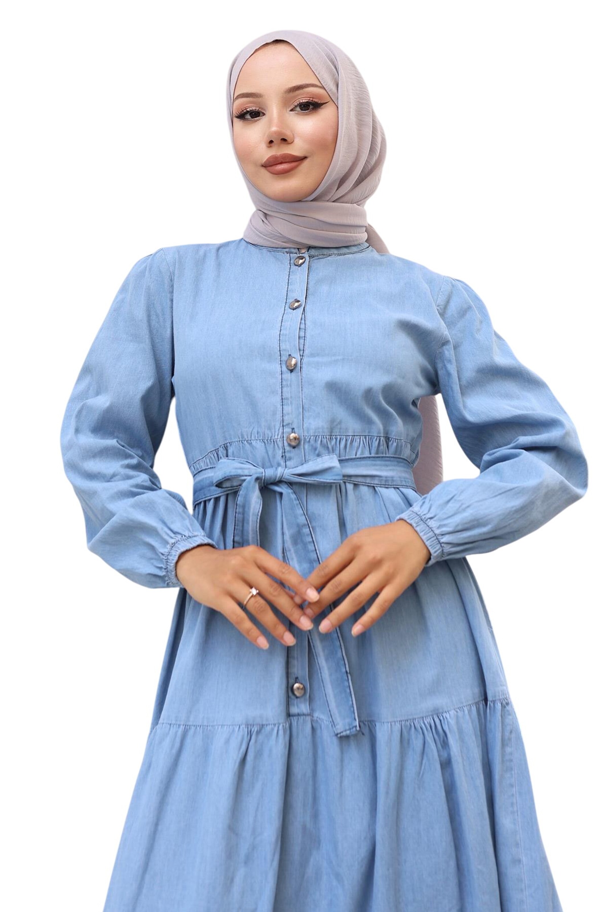 MODAMIHRAM Blousejurk in Blauw