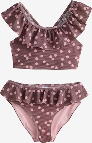 Next Bustier Bikini in Bruin: voorkant