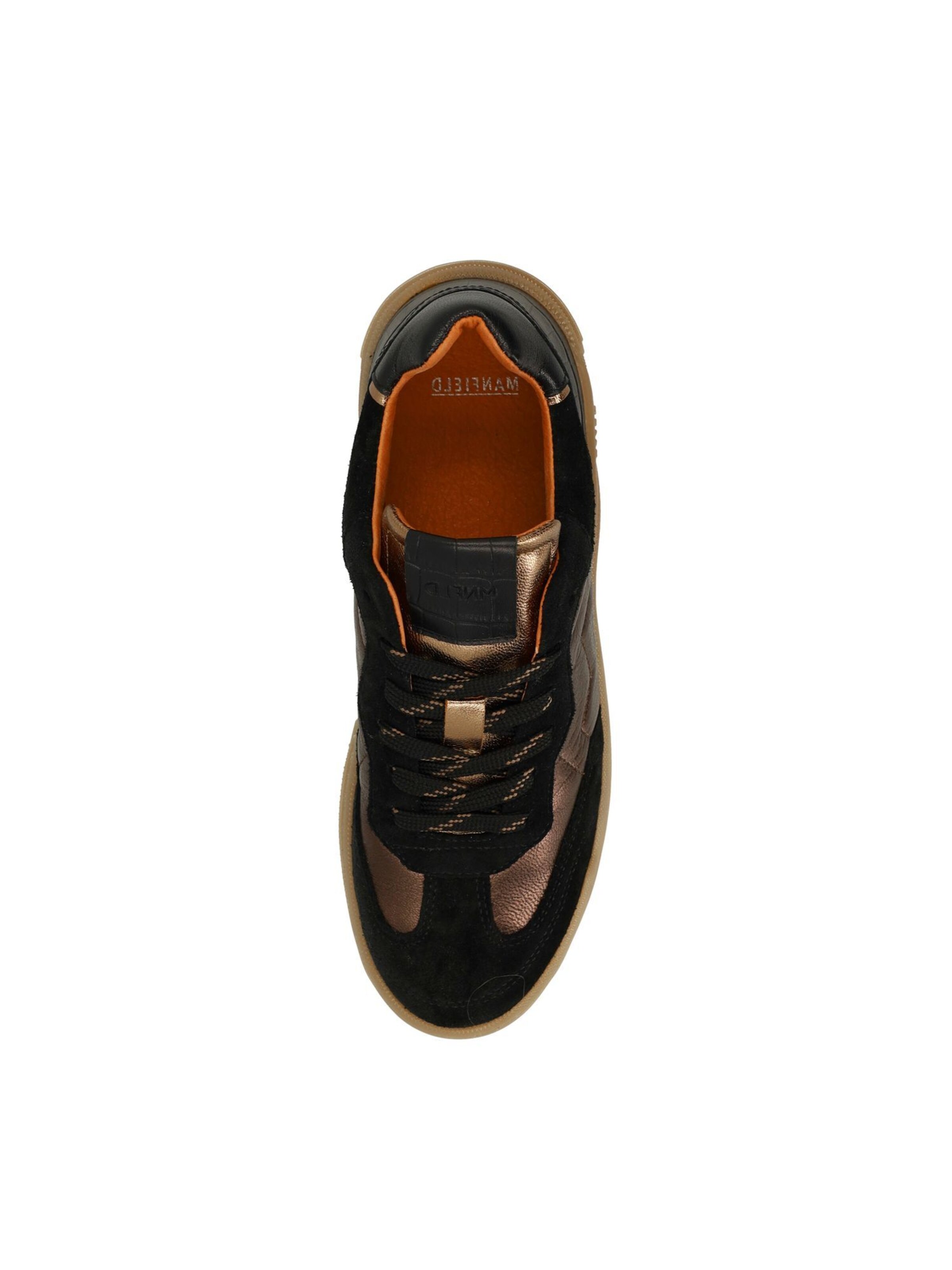 MANFIELD Sneakers laag in Zwart