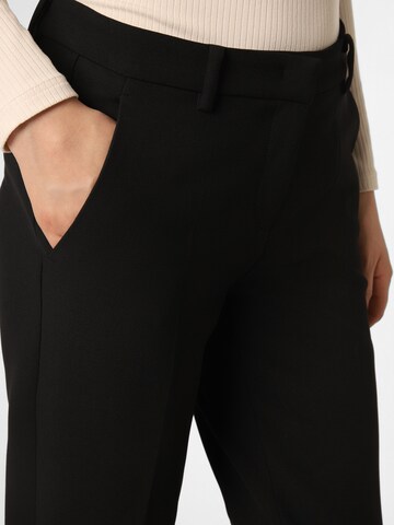 Cambio Regular Pleated Pants ' Krystal ' in Black