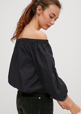 comma casual identity Bluse in Schwarz