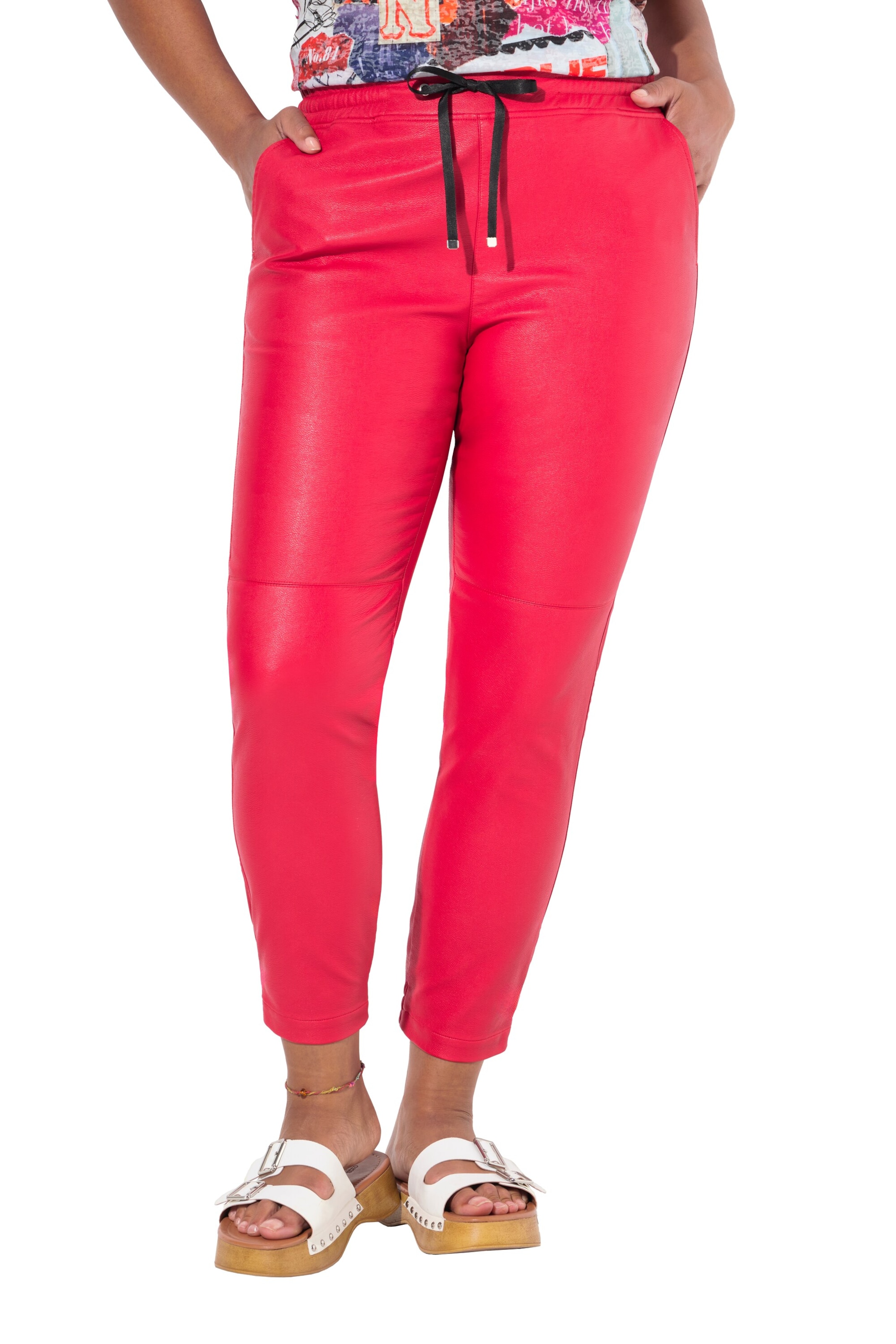 Angel of Style Slimfit Broek in Roze: voorkant