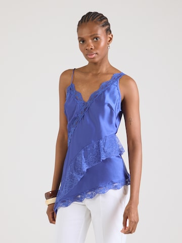 Haut 'NOOR' TOPSHOP en bleu : devant