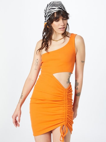 NEON & NYLON Jurk 'Kenya Amara' in Oranje: voorkant