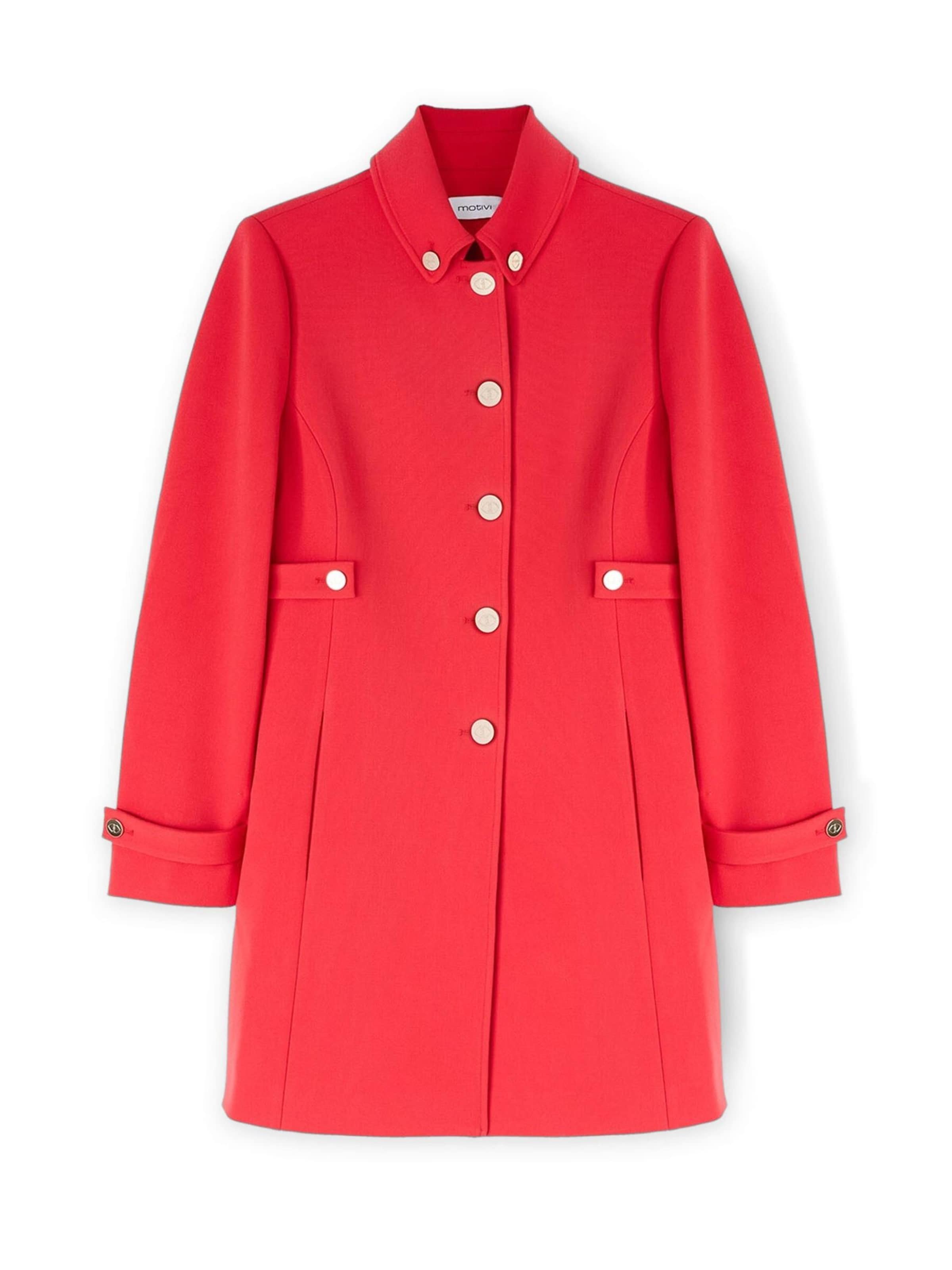 MOTIVI Wintermantel in Rood: voorkant