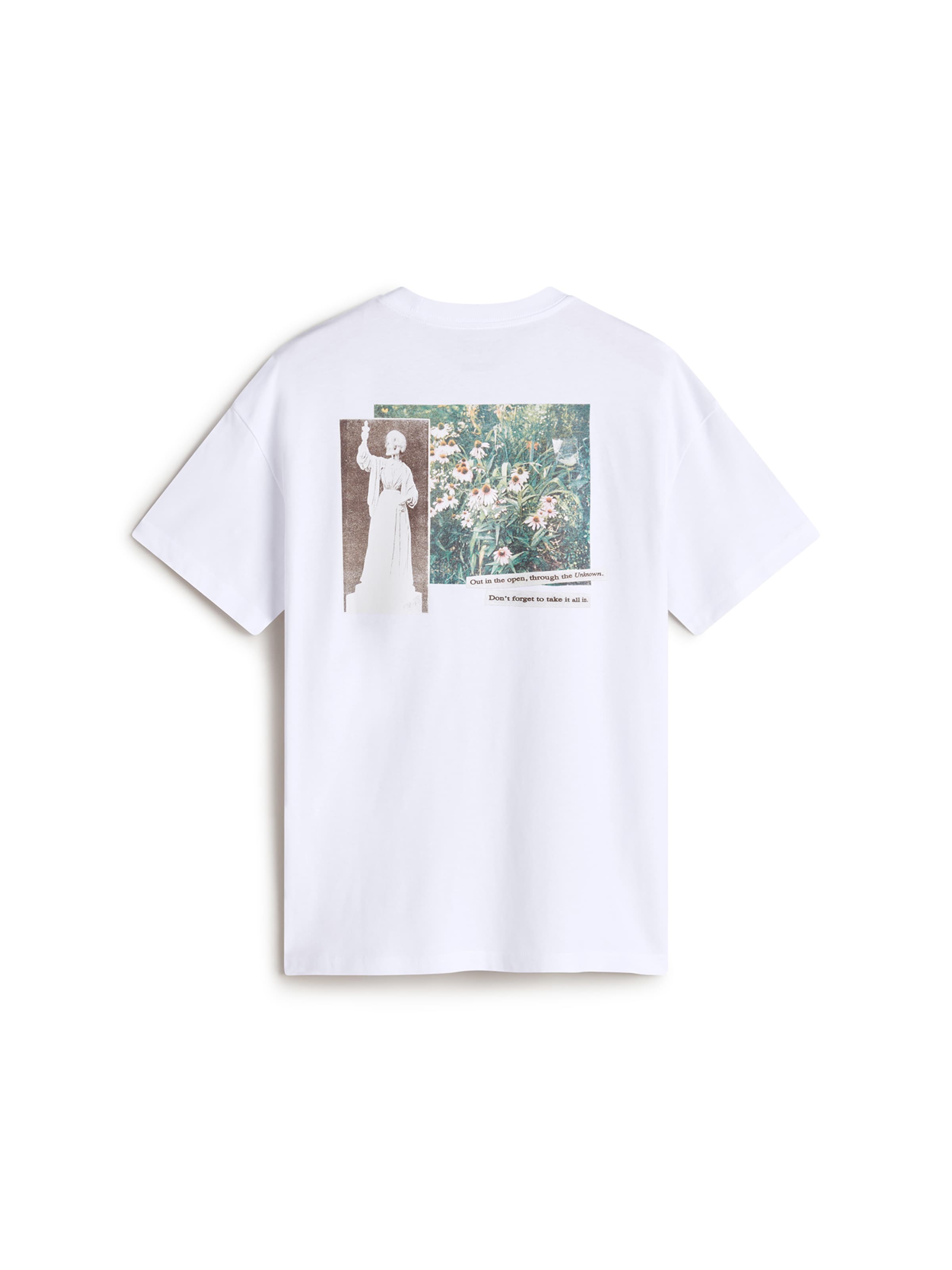 balta VANS Marškinėliai 'Garden'