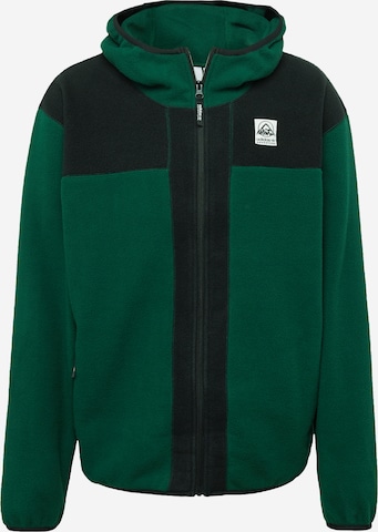 ADIDAS ORIGINALS Fleece Jacket 'Adventure Fc Full Zip Polar Fleece' in Green: front