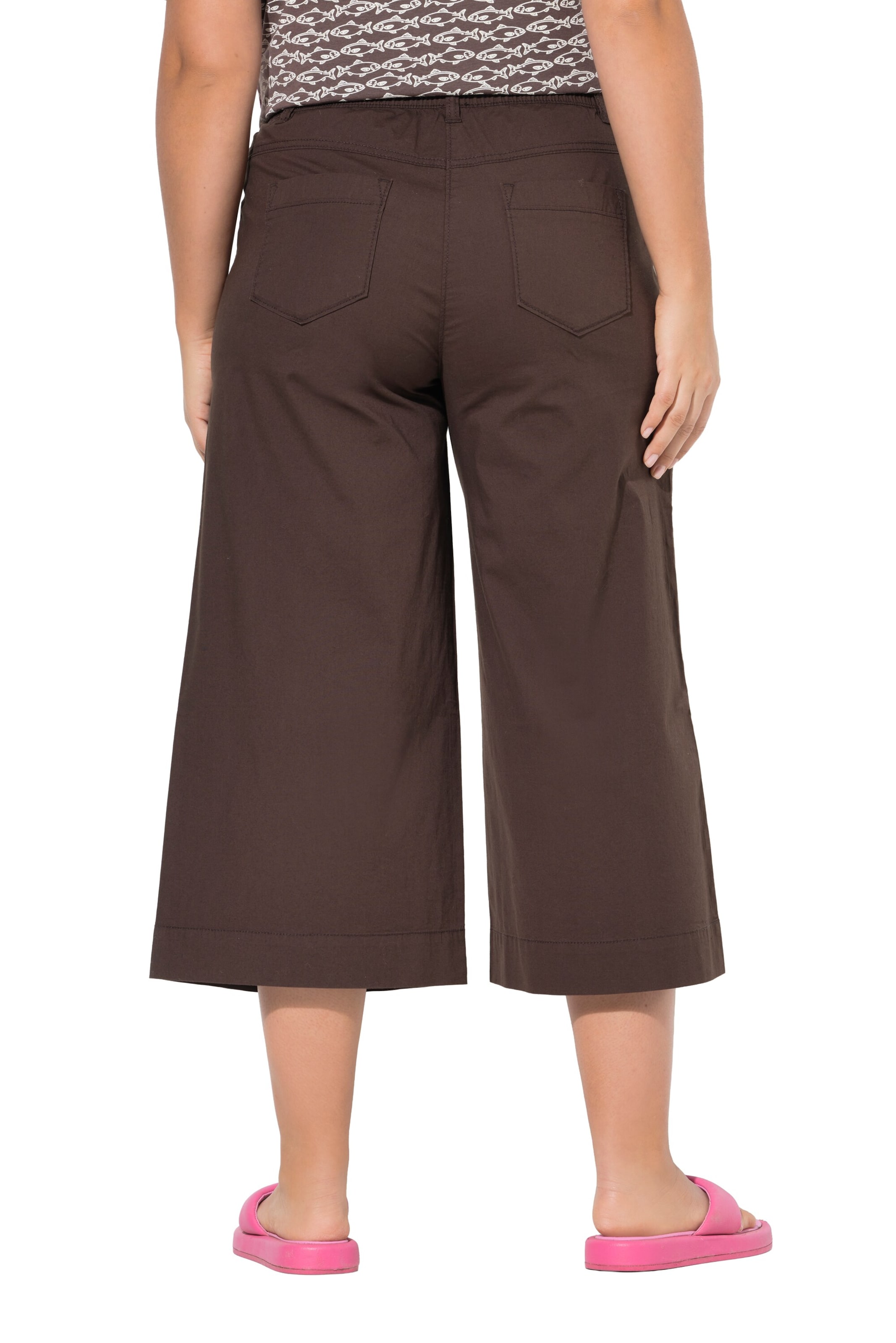 LAURASØN Wide Leg Hose in Braun