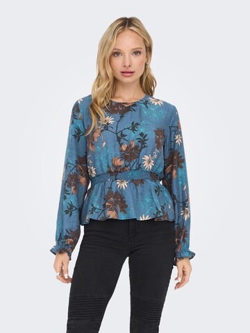 ONLY Blouse 'SARI' in Blauw: voorkant