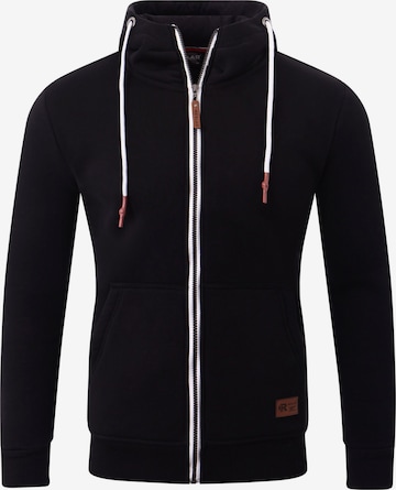Reslad Sweatjacke 'RS1006' in Schwarz: Vorderseite