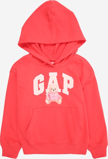 GAP Sweater majica 'HERITAGE' veličine 104-110 u ecru/prljavo bijela / brokat / roza / malina, Pregled proizvoda