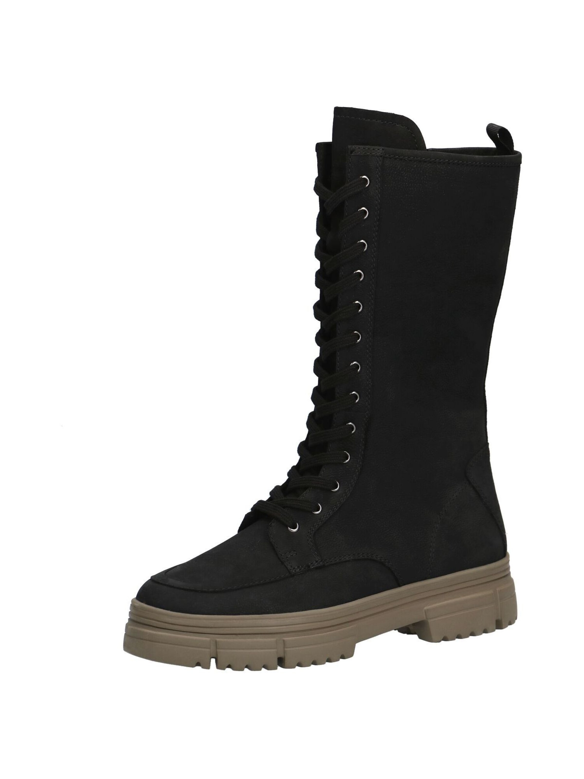 CAPRICE - Bota com atacadores em preto: frente