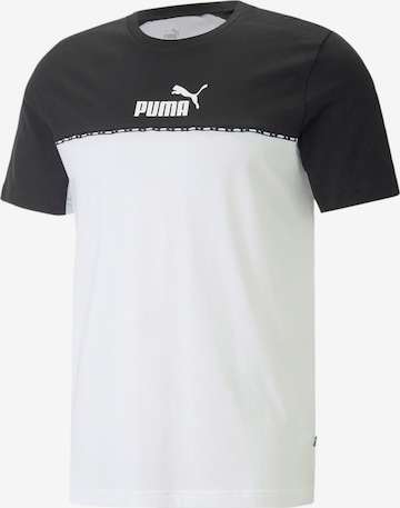 T-Shirt fonctionnel PUMA en blanc : devant