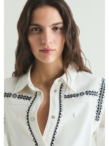 Scalpers Blus 'Emb Candy' i vit