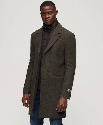 Superdry Between-Seasons Coat in Green: front