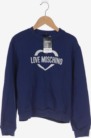 Love Moschino Sweatshirt & Zip-Up Hoodie in XXS in Blue: front