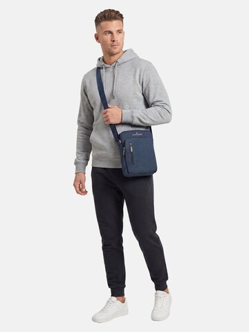 Borsa a tracolla 'Borsa a Tracolla Uomo Navigare Poliestere Zip' di Navigare in blu