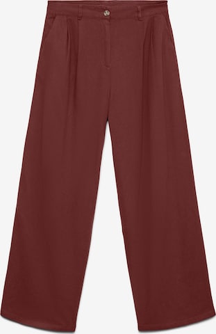 VERO MODA - Pantalón plisado 'VMMymilo' en marrón: frente
