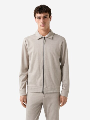 BOGNER Sweatjacke 'Robby' in Beige: Vorderseite