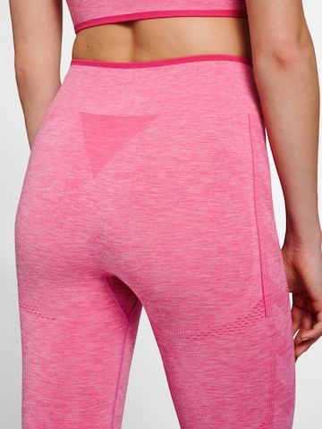 Hummel - Skinny Calças de desporto em rosa