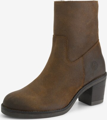 Bottines Travelin en marron : devant