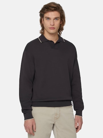 Sweat-shirt Boggi Milano en noir : devant