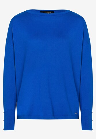 MORE & MORE Oversized Sweater in Blue: front