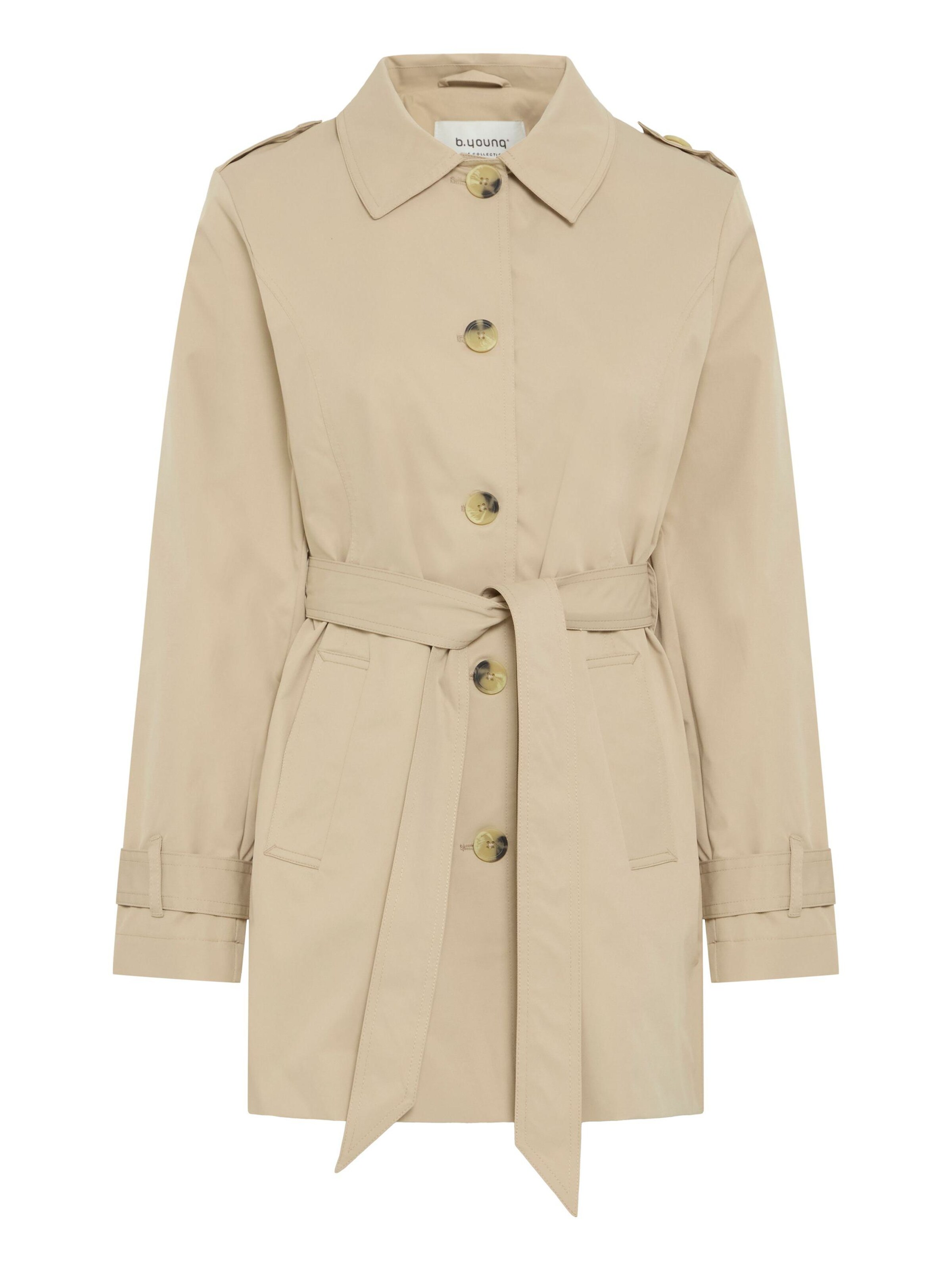 b.young Overgangsfrakke 'Amona' i beige: forside