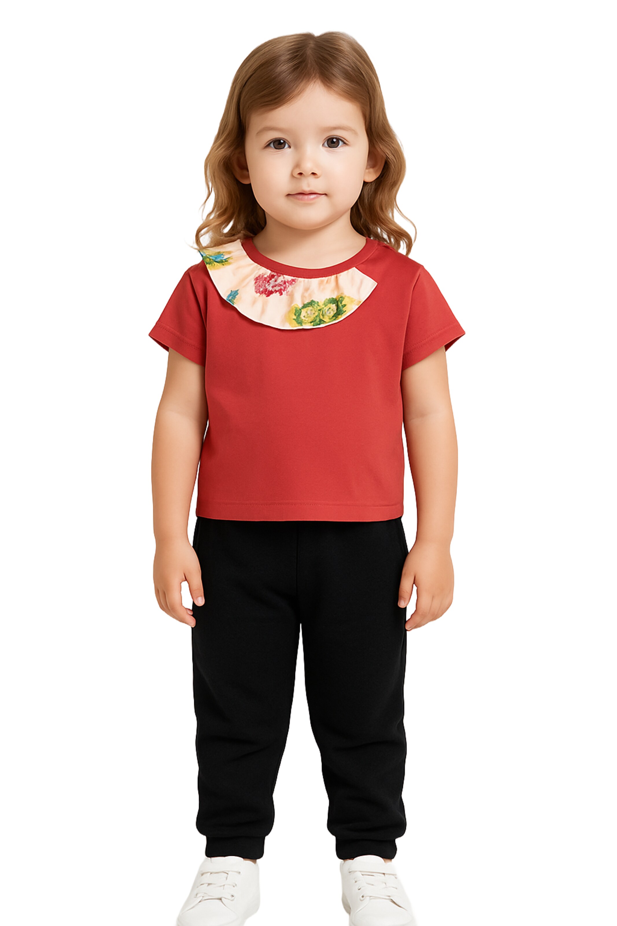 T-Shirt Panço en rouge : devant