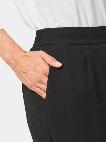 Coupe slim Pantalon 'Martha' Goldner en noir
