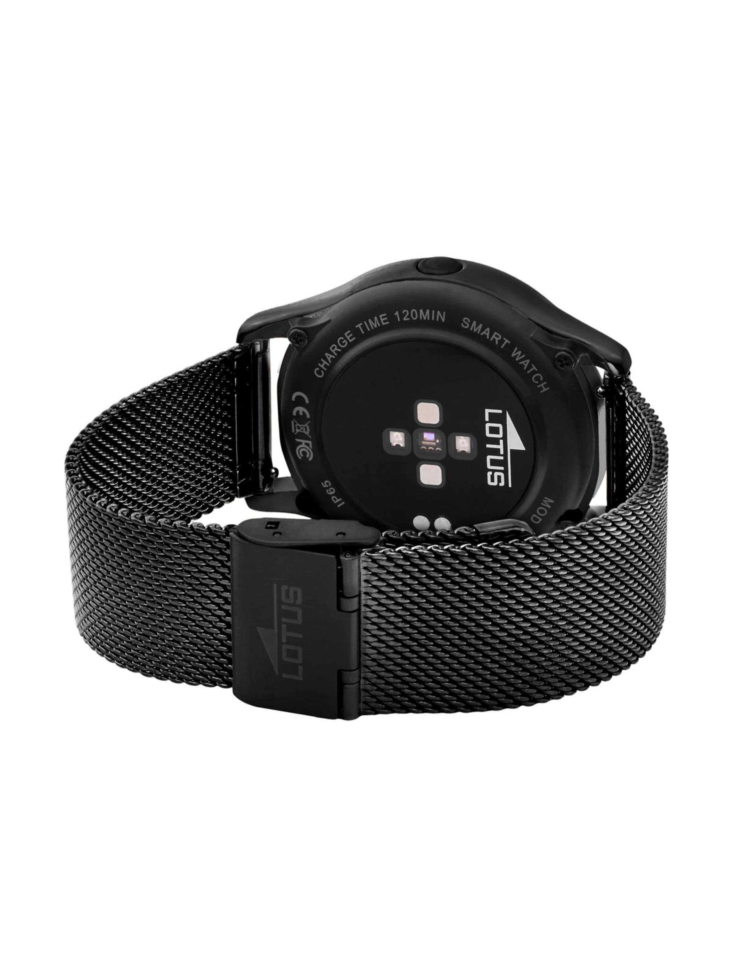 Montre digitale Lotus en noir