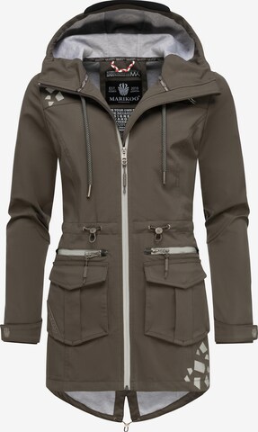 MARIKOO Weatherproof jacket 'Ulissaa' in Grey: front