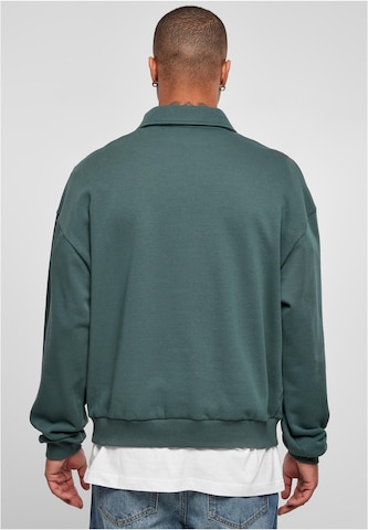 Urban Classics Sweatshirt 'Collar Crew' i grøn