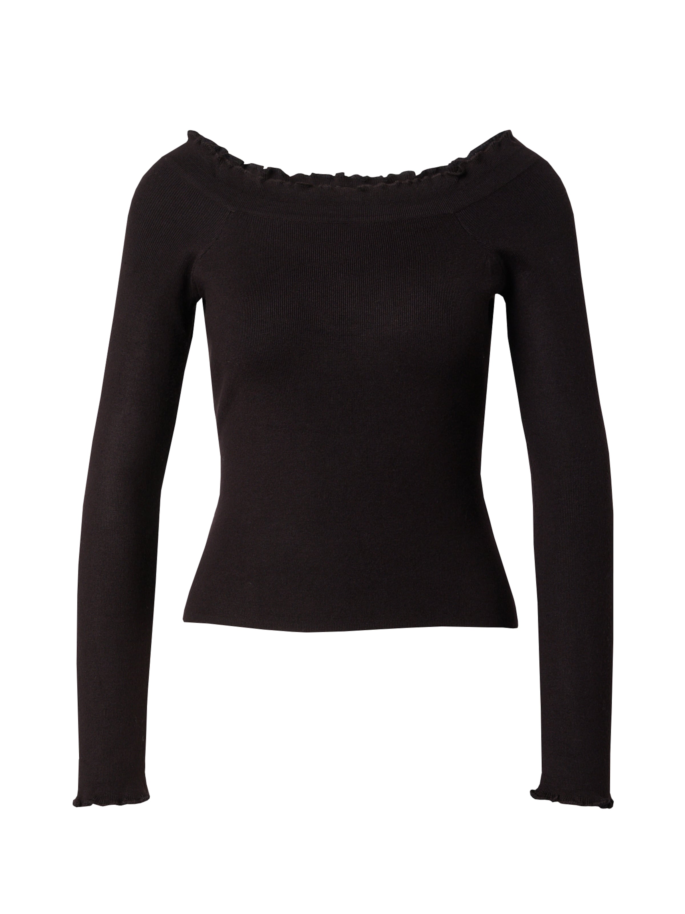 ABOUT YOU Πουλόβερ 'Sally' σε μαύρο: μπροστά