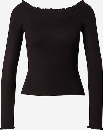 ABOUT YOU Sweater 'Sally' in Black: front