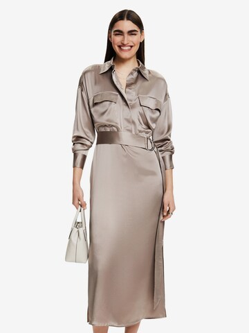 Robe-chemise ESPRIT en beige : devant