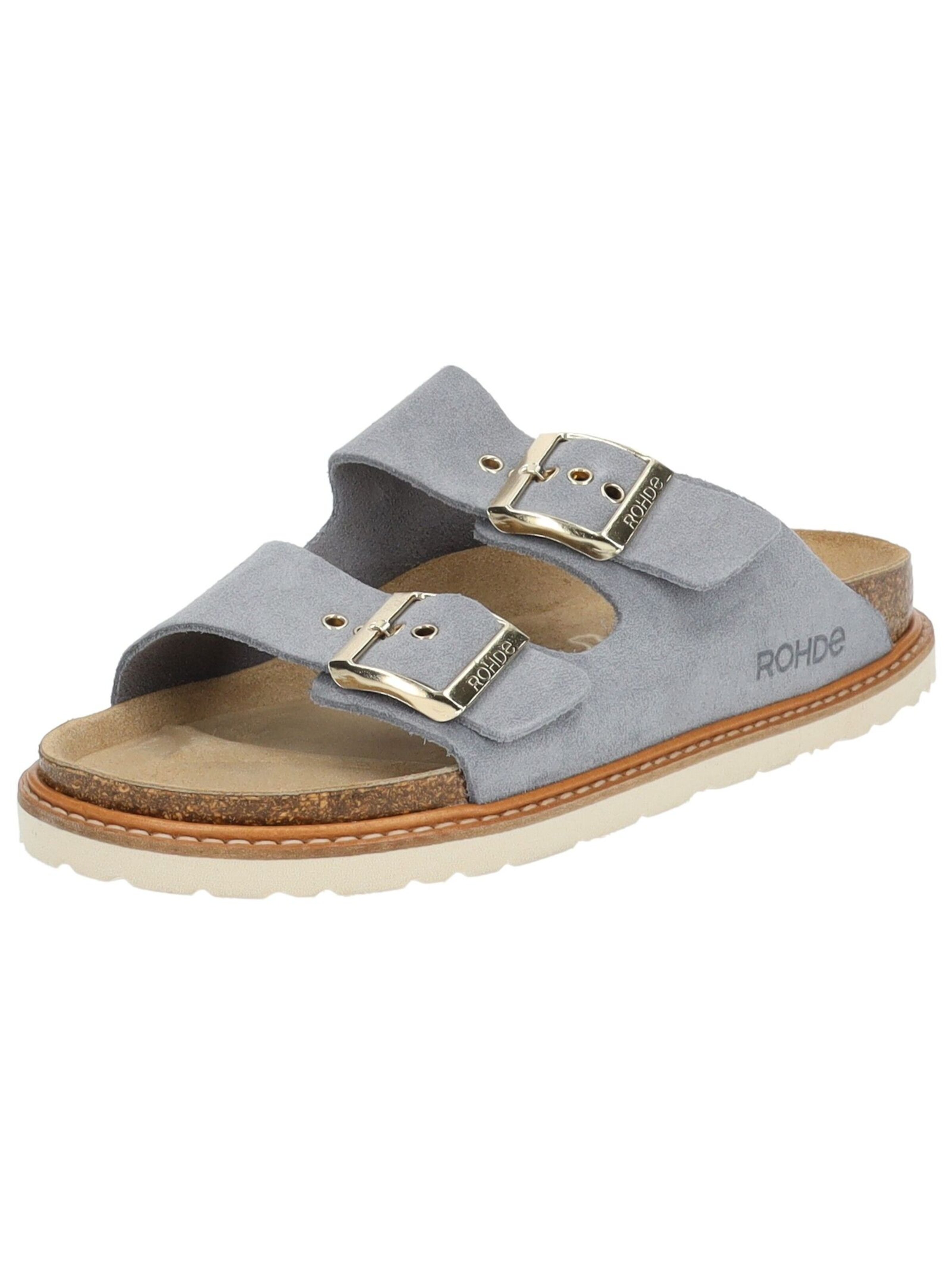 ROHDE Muiltjes in Grijs: voorkant