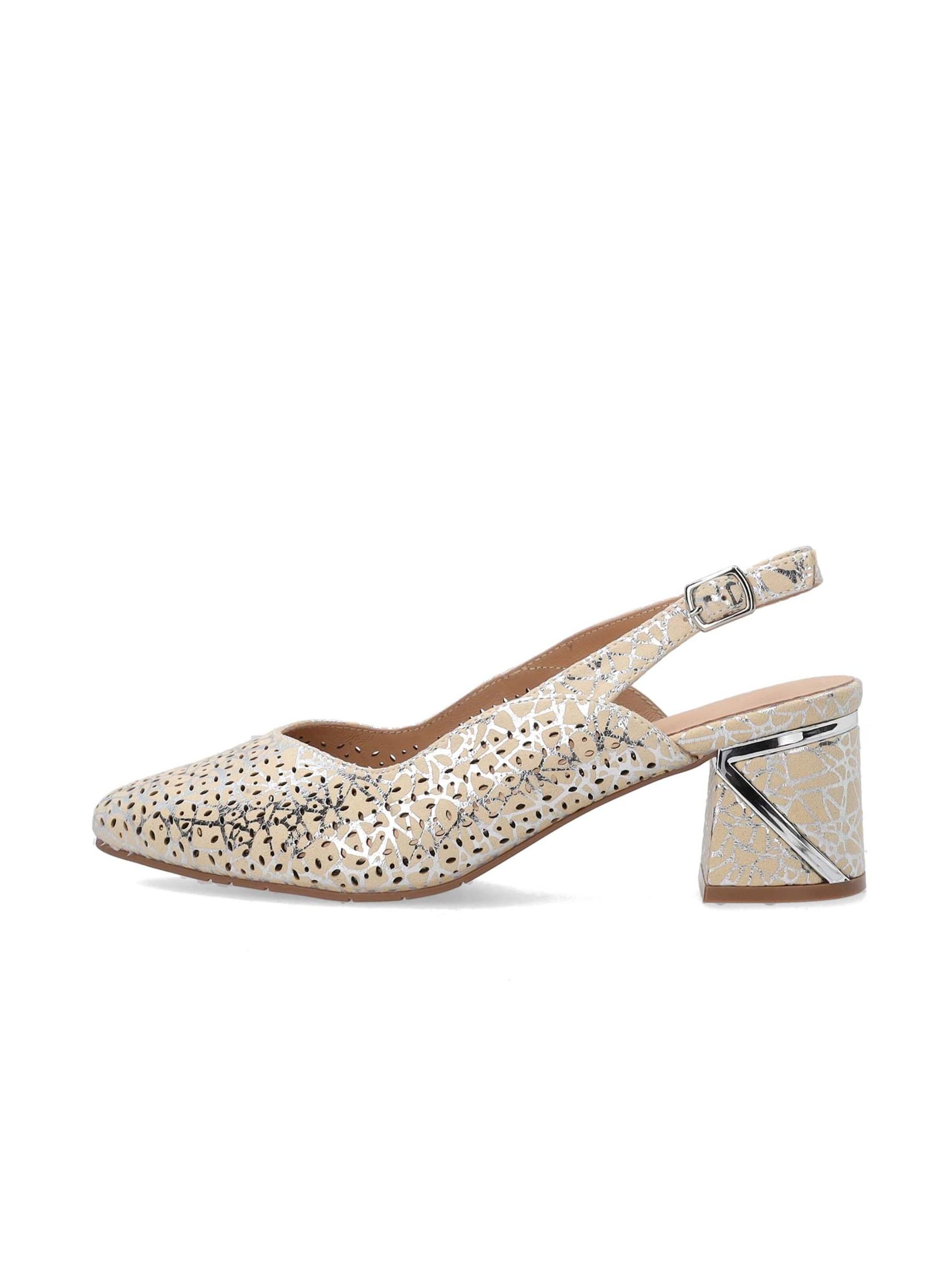 VENEZIA Slingback Pumps 'Venezia' in Beige: front
