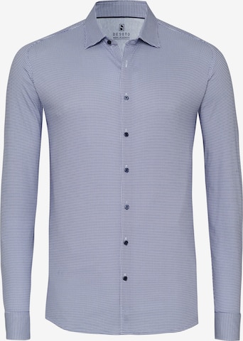 DESOTO Jerseyhemd in Blau: Vorderseite