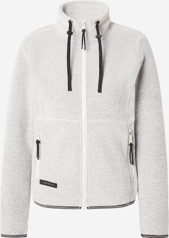ICEPEAK Функциональная флисовая куртка 'ALMOND' в Серый: спереди