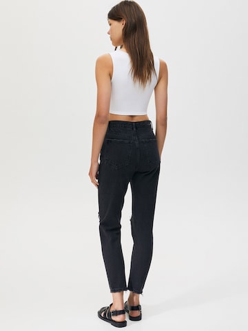 Pull&Bear Slimfit Jeans in Schwarz